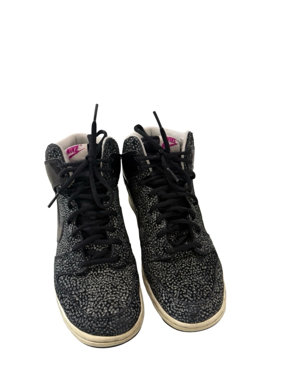 RARE Nike Dunk High Skinny Print ‘Anthracite Tiger’ Black/Magenta size 8.5 woman